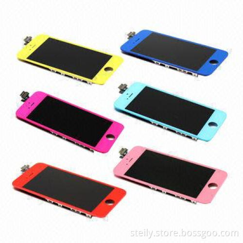 Factory Wholesale Brand New Colored LCD Assembly for iPhone 5, with Digitizer Touchscreen